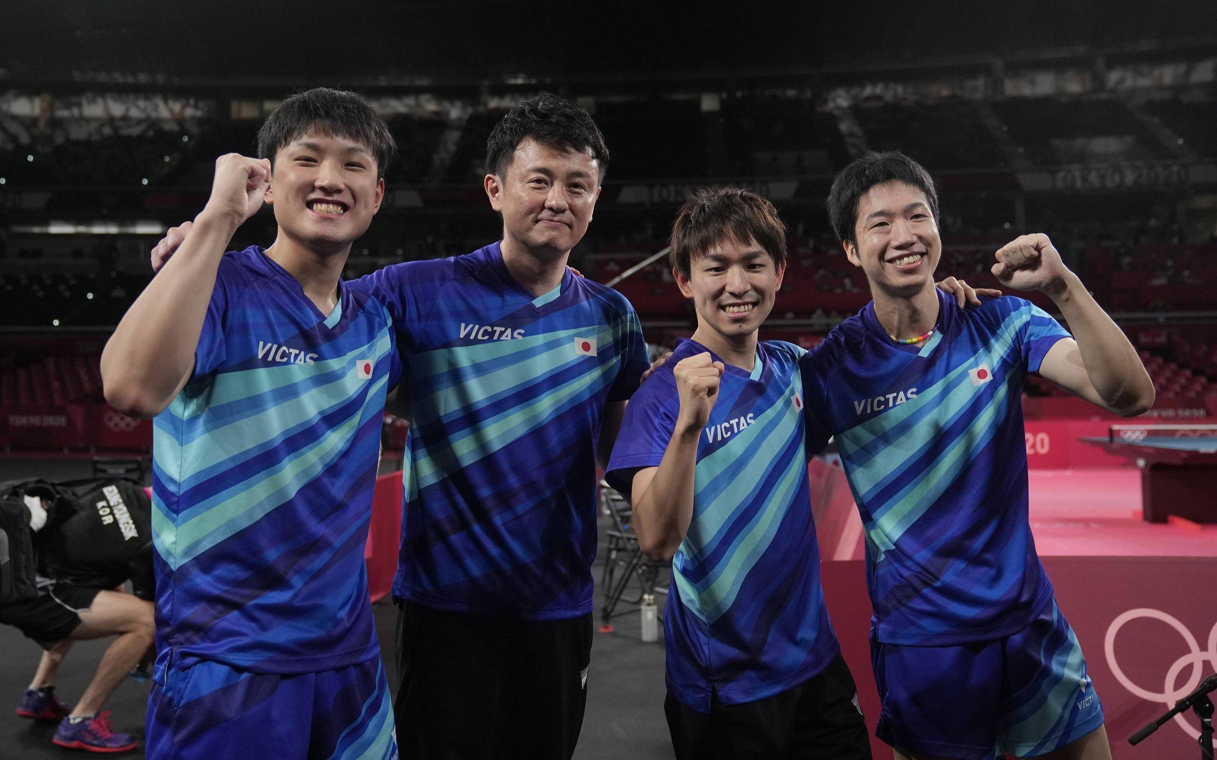 关于英国乒乓球队鏖战日本乒乓球队，水谷隼统治全场的信息